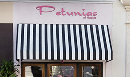 Petunias building signage